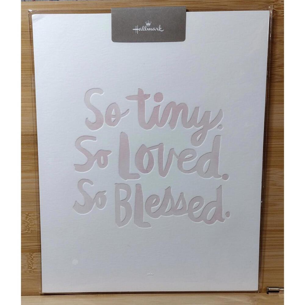 Hallmark 'So Tiny. So Loved. So Blessed.' Wall Art Print
